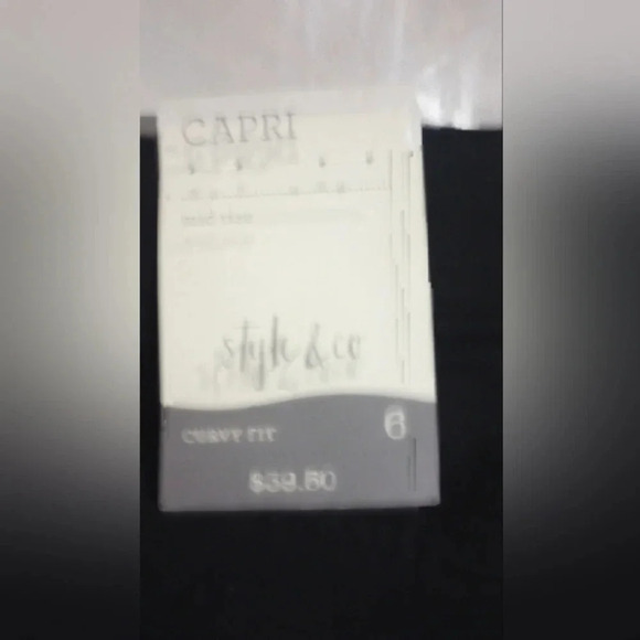 Style & Co black capri - Picture 5 of 6